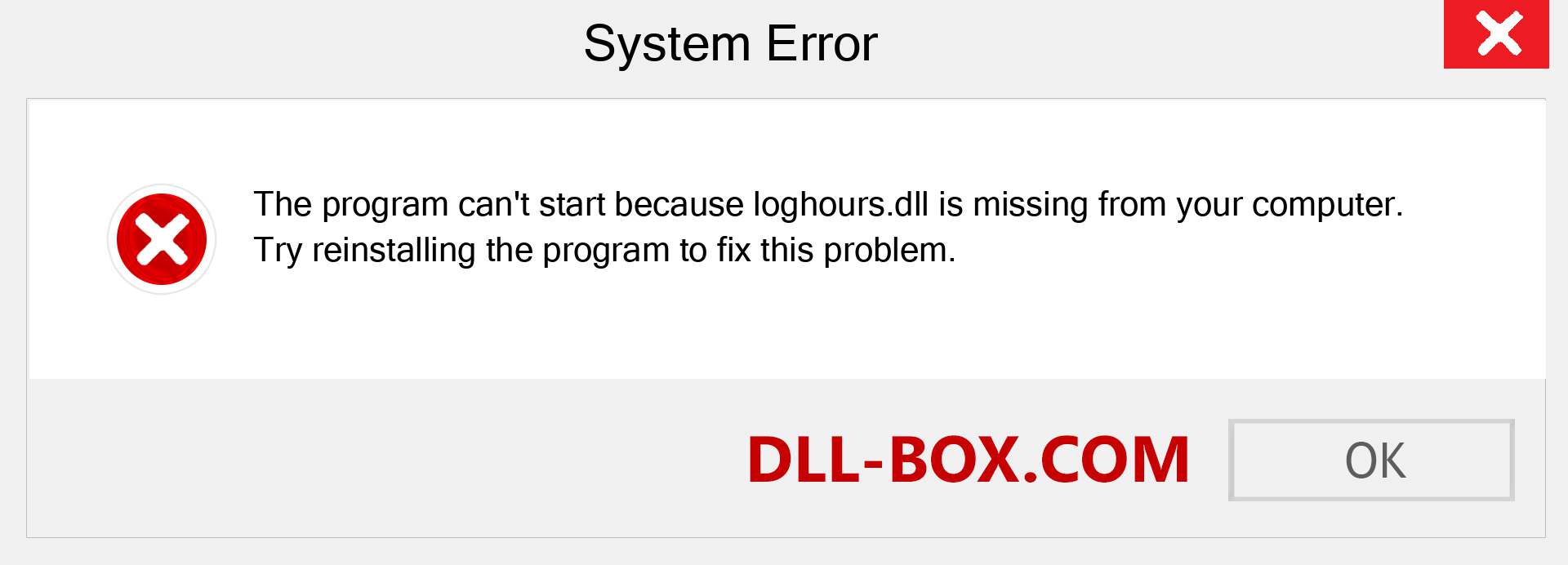  loghours.dll file is missing?. Download for Windows 7, 8, 10 - Fix  loghours dll Missing Error on Windows, photos, images